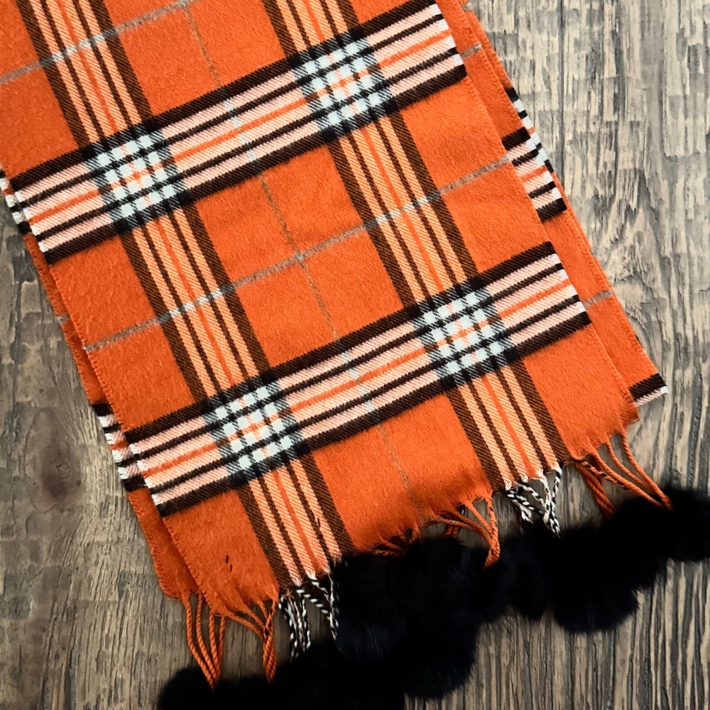 Orange/Black Scarf